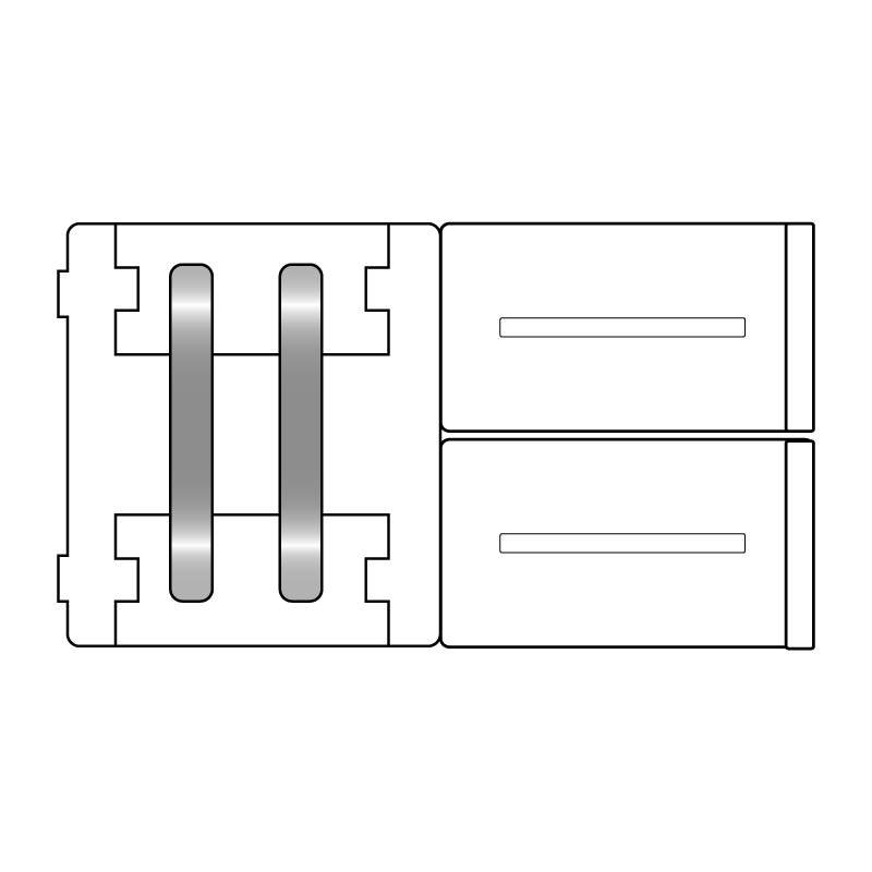CONECTOR SIMPLE (monocolor 2 pin) ENTRE TIRAS LED 8mm