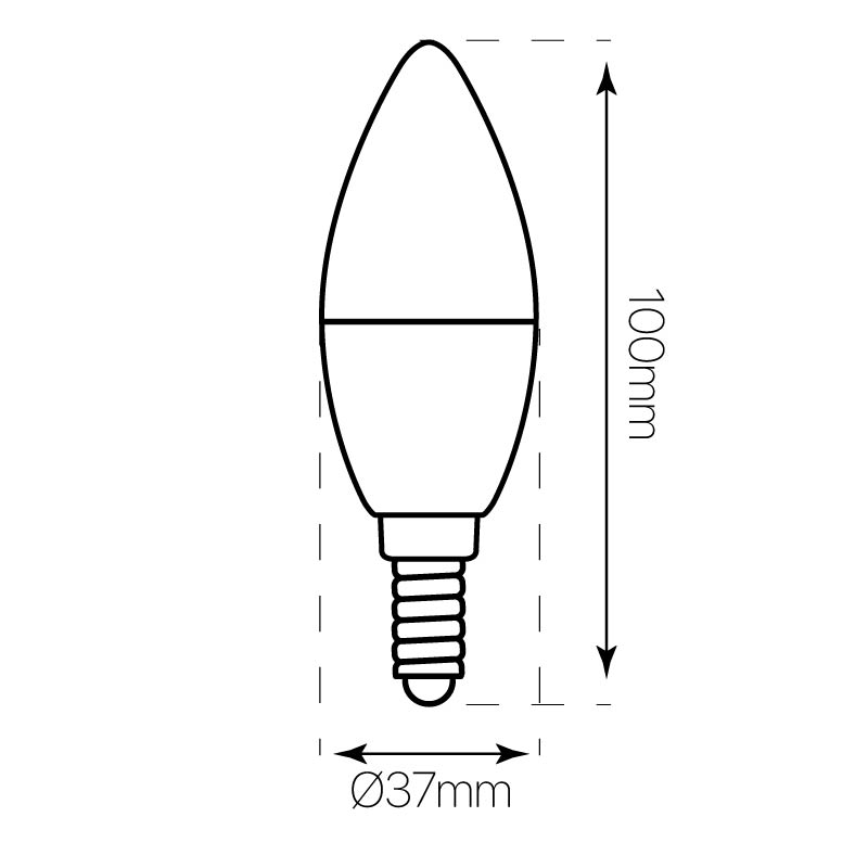 Bombilla Vela LED E14 dimmable