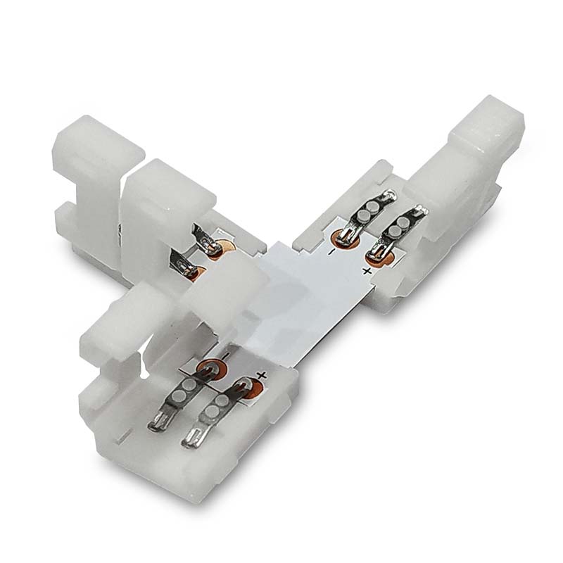 Leds Para Belenes HUAZIZ 22 Pcs Conector De Tira LED Impermeables De 2 Pines Y 8mm, Conector Extensión De Luces LED Para Tiras LED Monocromática SMD 5050/3528 Incluye Destornillador Conector Tira Led 2 Pin