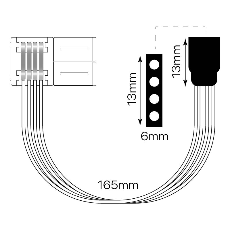 i-tec - CONECTOR L 2 PIN PARA TIRAS DE LED RGB 10MM