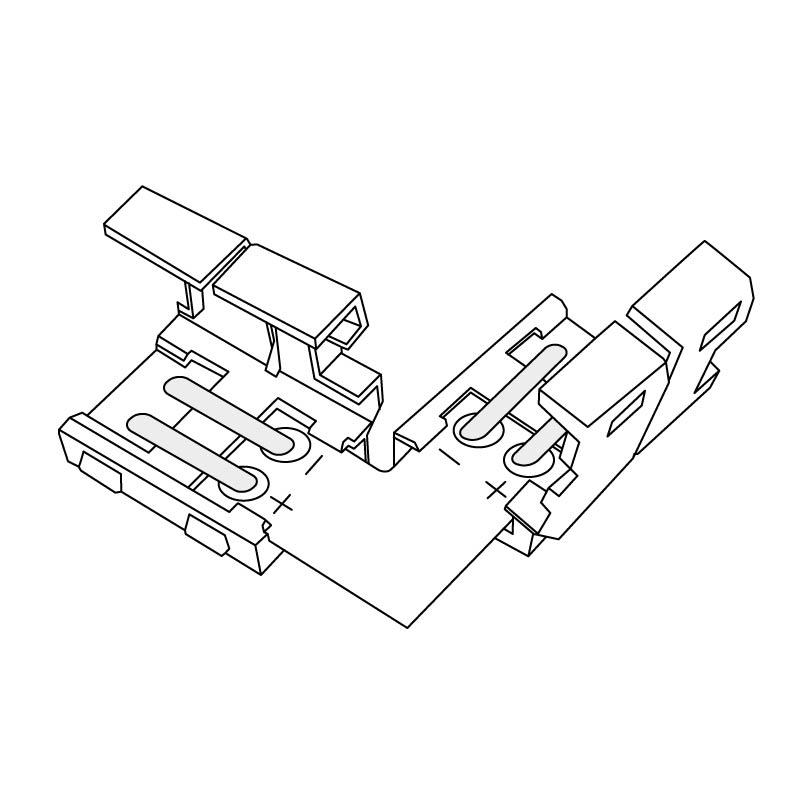 Conector tira led 220v monocolor 2PIN LDVlighting