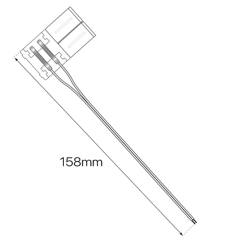 CONECTOR SIMPLE (monocolor 2 PIN) + CABLE para TIRAS 8mm