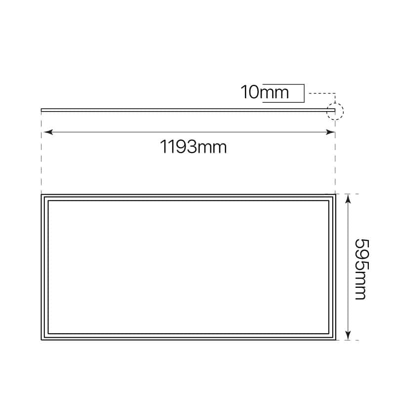 Plafón Panel LED de Superficie Blanco 120x60cm 80W LIFUD 5 Años de Garantía  • IluminaShop