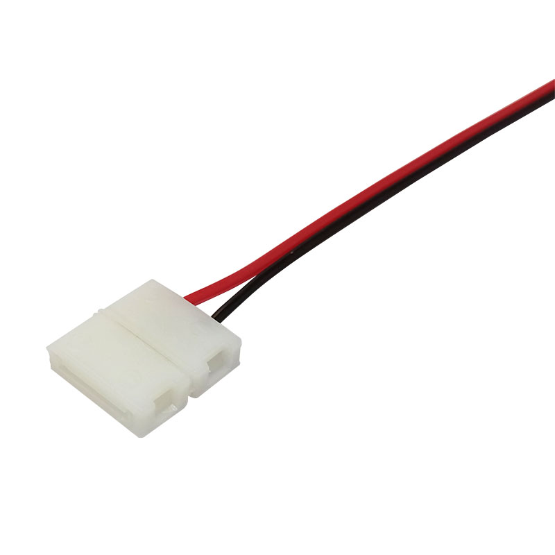 CONECTOR SIMPLE (monocolor 2 PIN) + CABLE para TIRAS 8mm